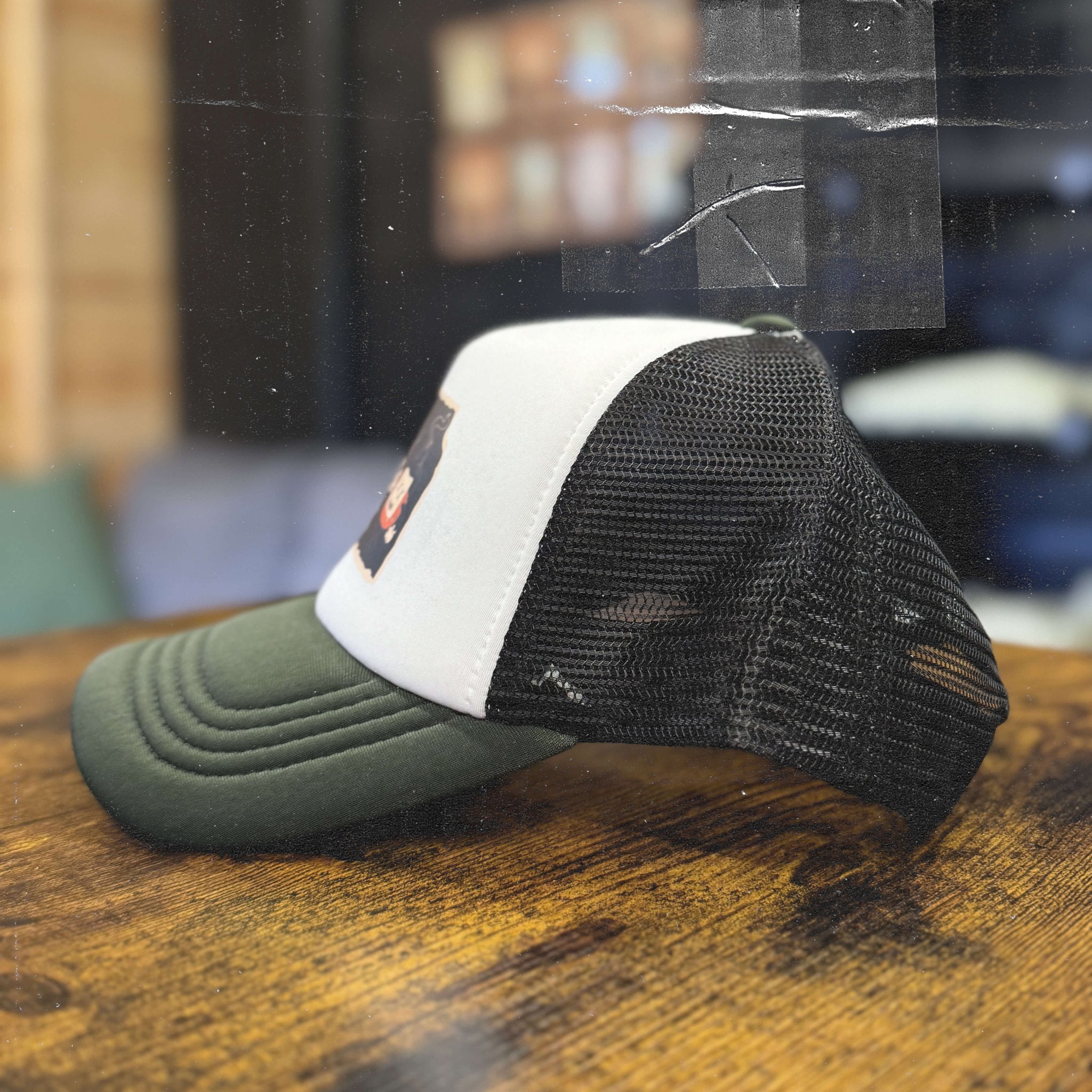 "Full Send Lid" - Black/ Dark Olive - Bad Habits Apparel