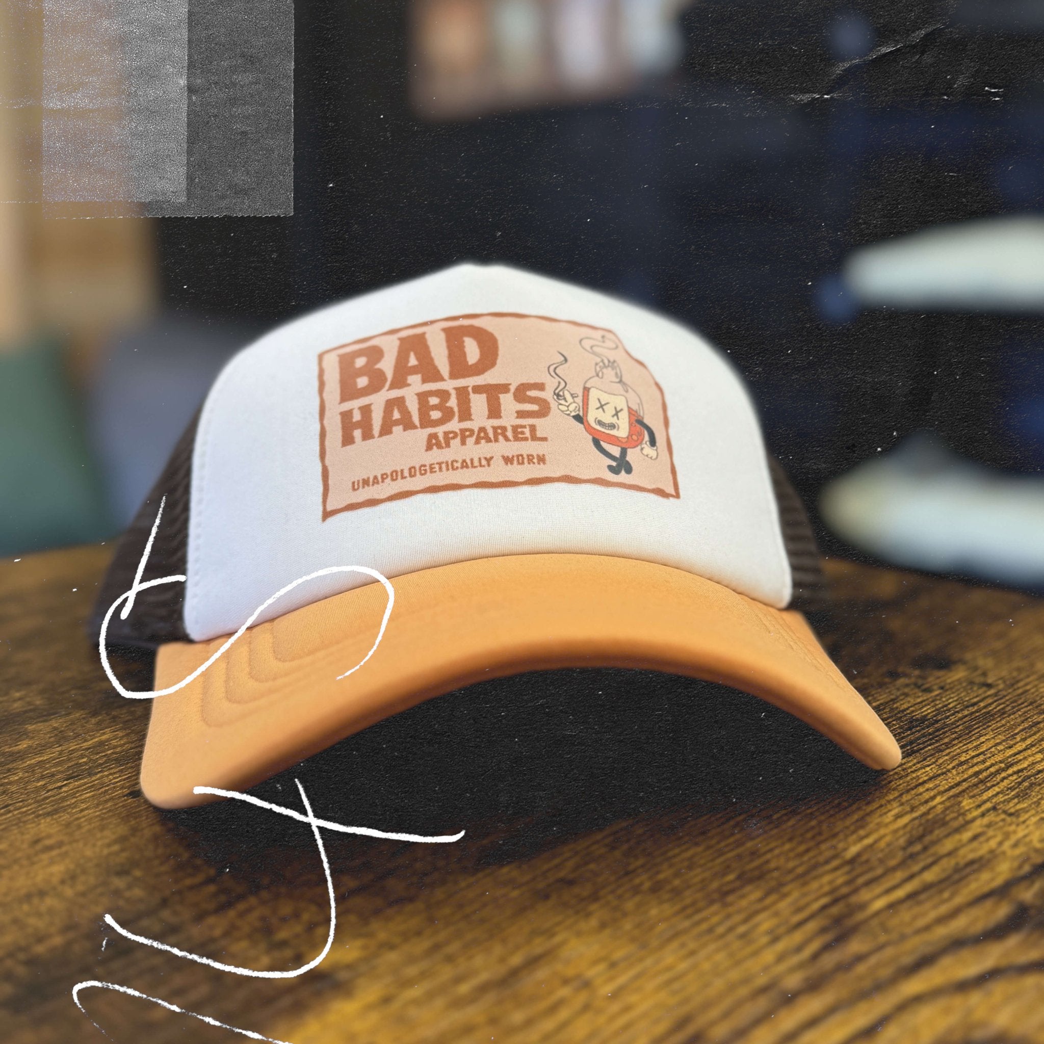 "Full Send Lid" – Chocolate/Dark Amber - Bad Habits Apparel