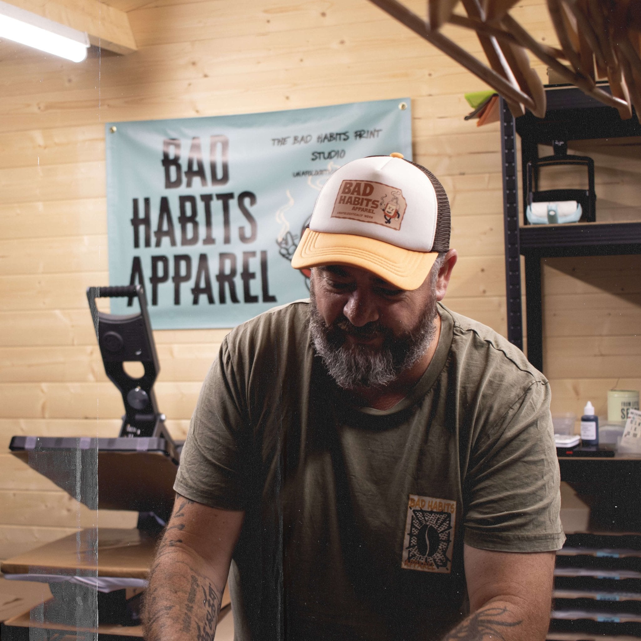 "Full Send Lid" – Chocolate/Dark Amber - Bad Habits Apparel