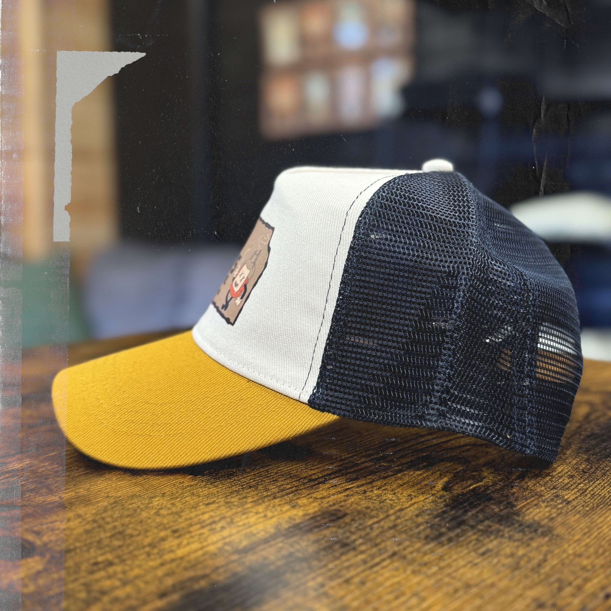 "Full Send Lid" – Ivory/Curcuma/Navy - Bad Habits Apparel