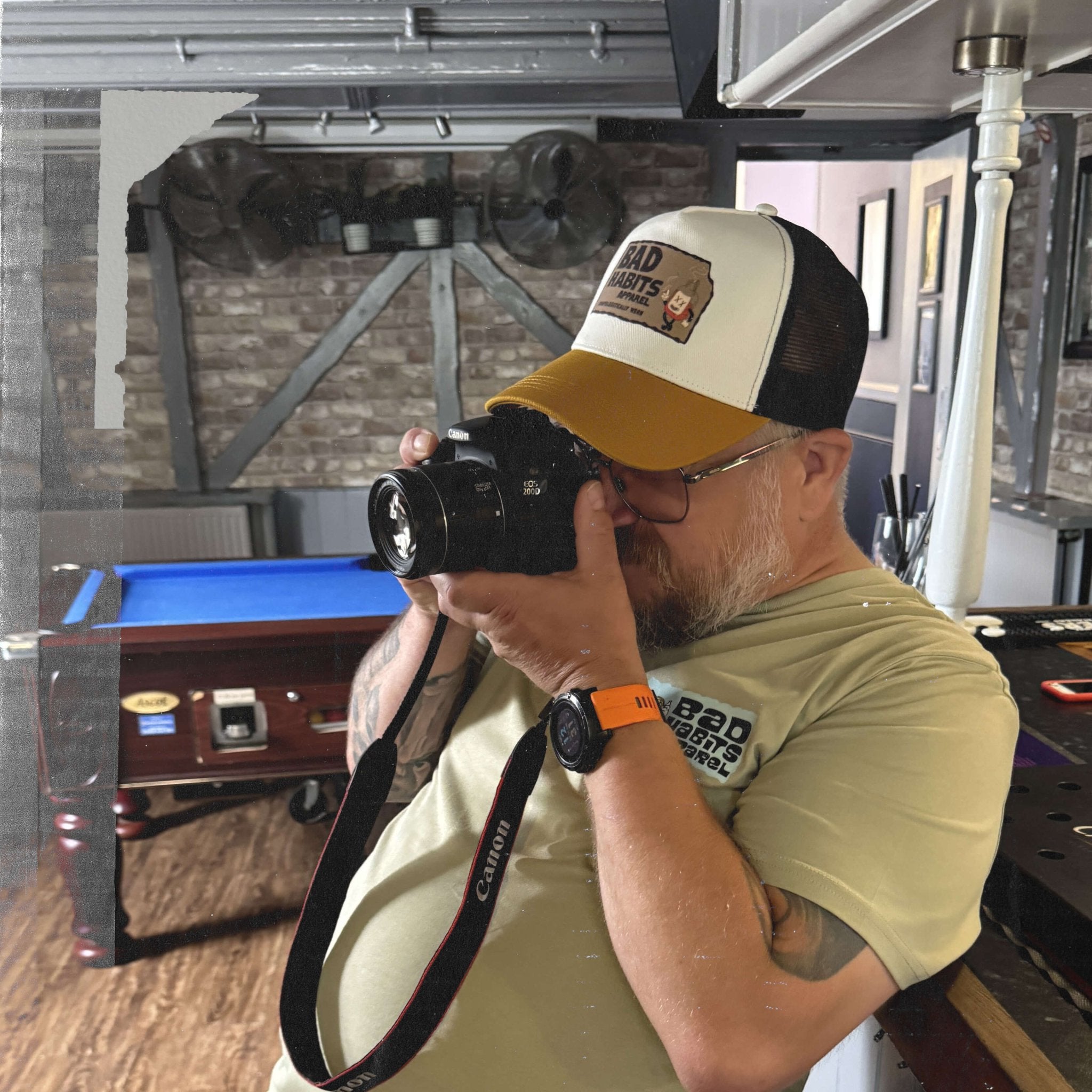 "Full Send Lid" – Ivory/Curcuma/Navy - Bad Habits Apparel