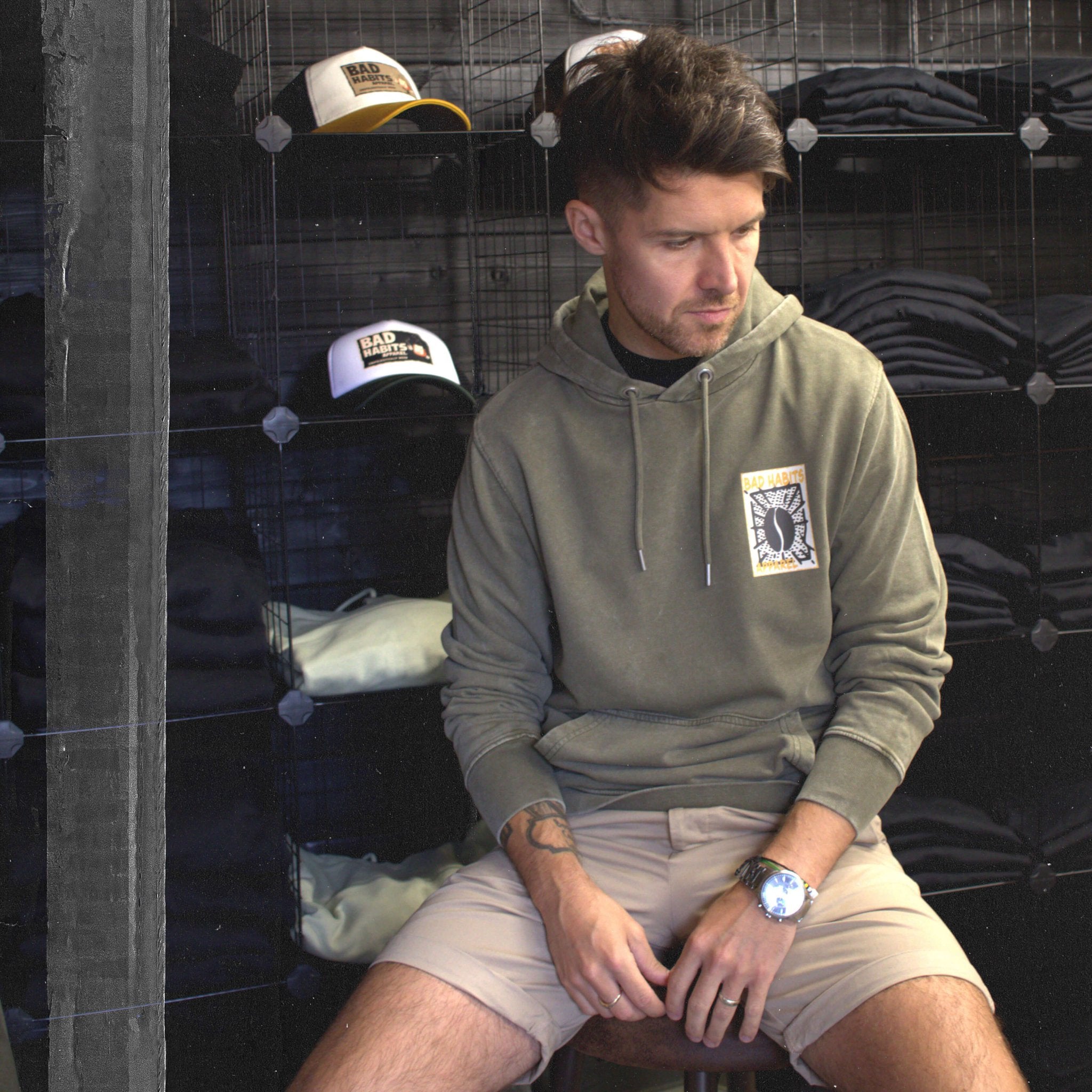 "The Daily Grind" Hoodie - Bad Habits Apparel